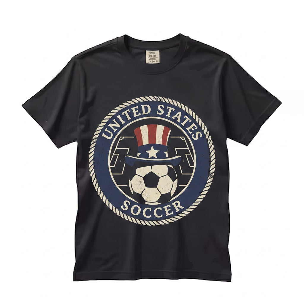 Vintage 1980s 1990s United States Soccer Football Graphic Retro American Sports Apparel Unisex TShirt