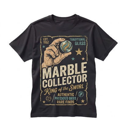 Vintage Retro Marble Collector Graphic Apparel for Hobbyists Enthusiasts Unisex TShirt