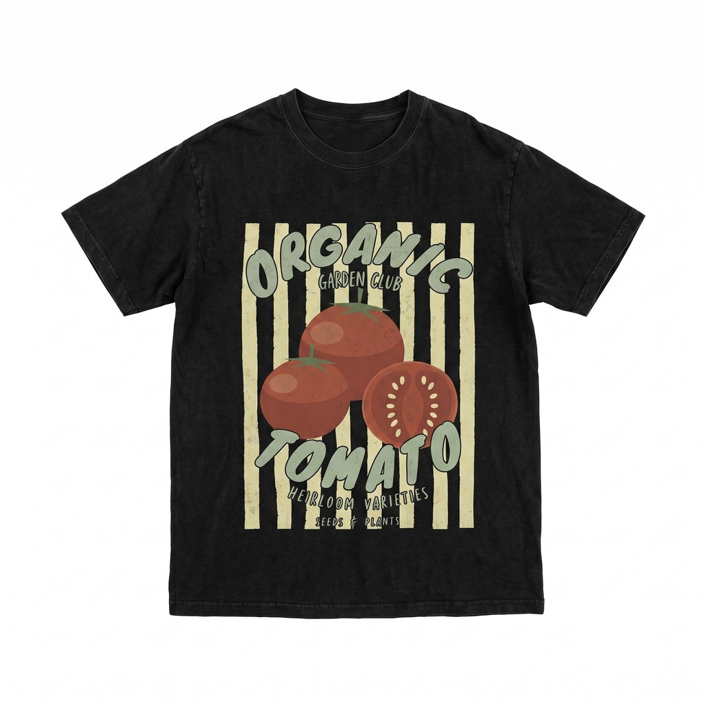 Tomato Garden Club Graphic Vintage Botanical Plant Lover Gift Apparel Unisex TShirt
