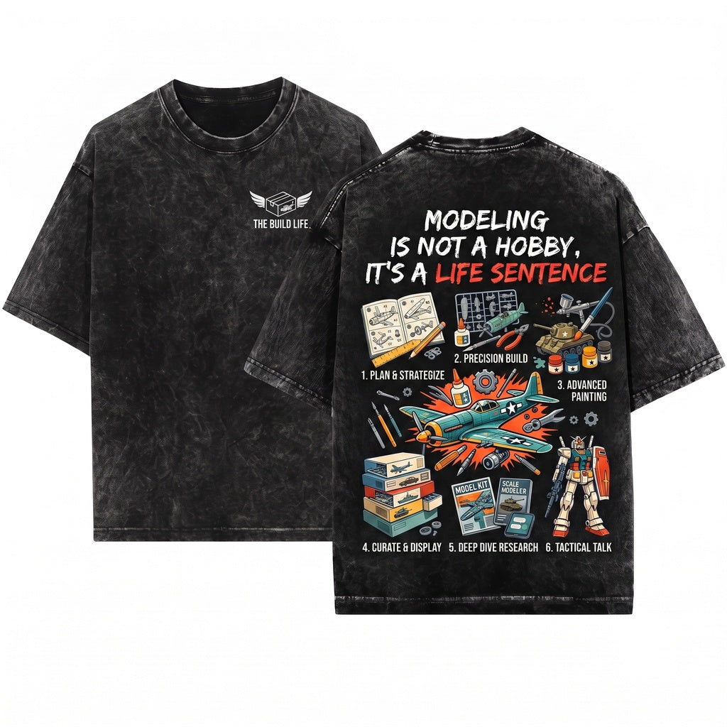 Scale Model Builder Hobby Things Retro Enthusiast Gift Unisex Wash T-Shirt
