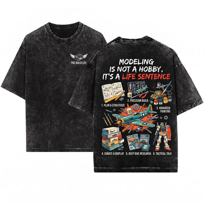 Scale Model Builder Hobby Things Retro Enthusiast Gift Unisex Wash T-Shirt