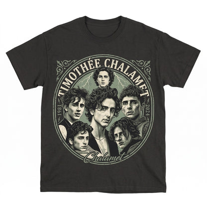 Timothee Chalamet Vintage Retro Celebrity Graphic Gift for Men Women Unisex TShirt