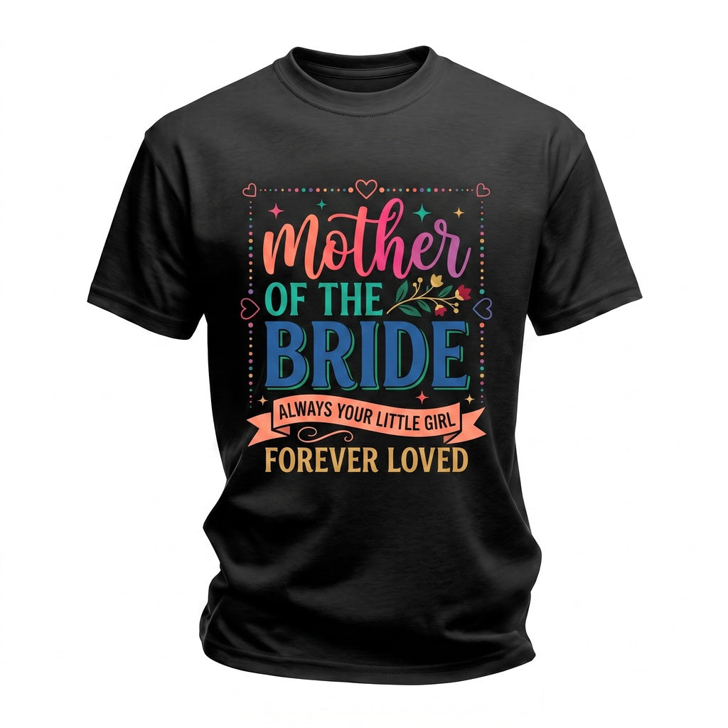 Custom Personalized Mother of the Bride Wedding Keepsake Gift Unisex TShirt