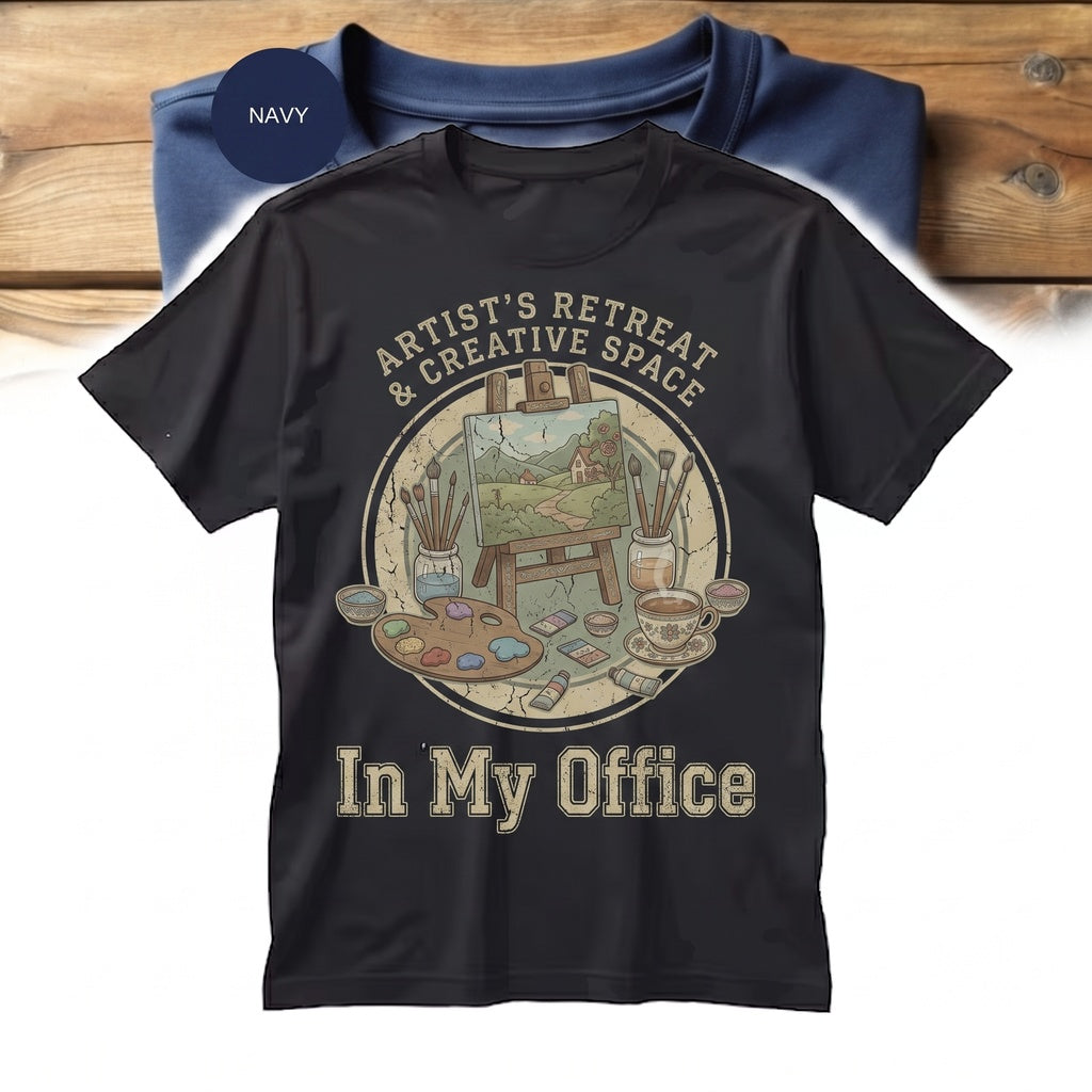 Art Lover Colorful Studio Illustration In My Office Creative Painter Graphic Unisex TShirt