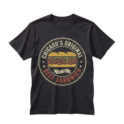 Vintage Chicagoland Italian Beef Original Restaurant Bear Graphic Unisex TShirt