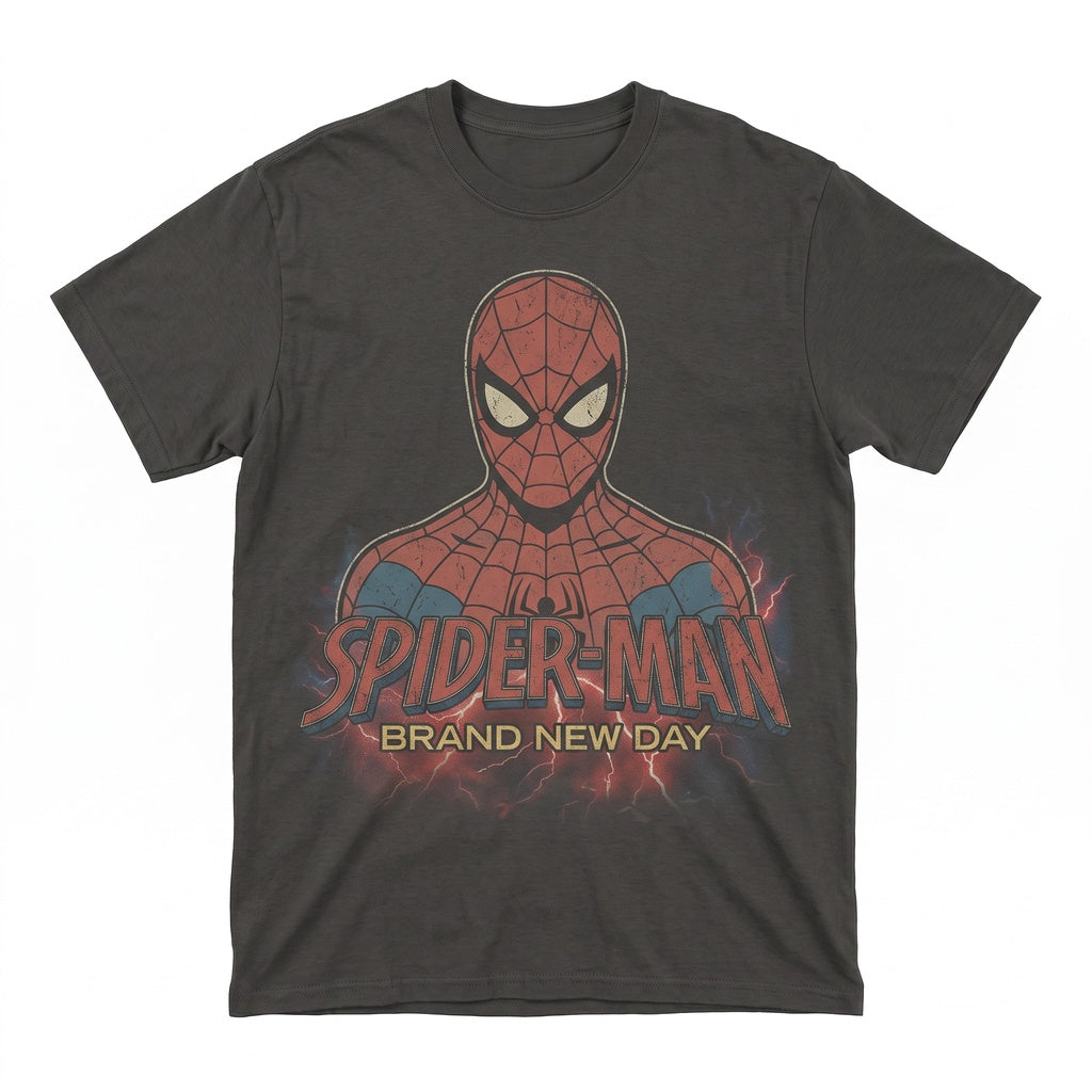 Vintage Spidey Brand New Day Retro Comic Book Hero Graphic Fan Gift Unisex TShirt
