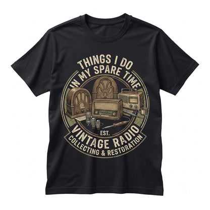 Vintage Distressed Electronics Hobby Radio Graphic Design Unisex TShirt