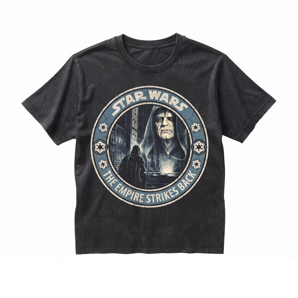 Oversized Empire Strikes Back Top Darth Vader Emperor Palpatine Retro Dark Side Sith Apparel Unisex TShirt