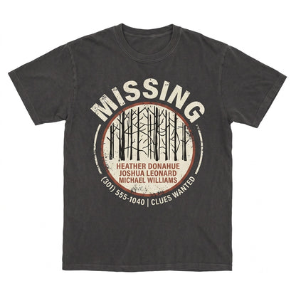Retro 90s Horror Movie Witch Missing Poster Graphic Unisex TShirt