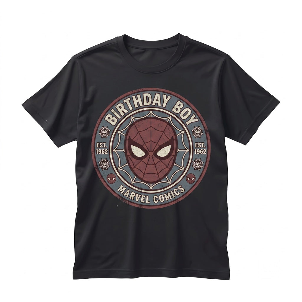 Custom Kids Spider Birthday Boy Baseball Jersey, Web Hero Party Gamer Gift Unisex TShirt