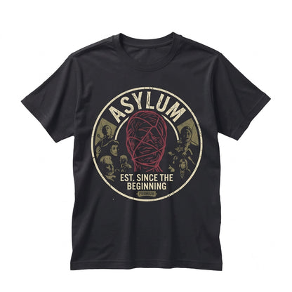 Asylum Psychiatric Hospital Graphic Creepy Sanitarium Dark Horror Apparel Unisex TShirt