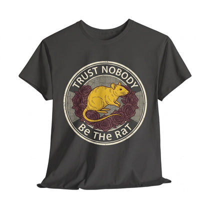 Trust Nobody Be The Rat Graphic Streetwear Novelty Cotton Apparel Unisex TShirt