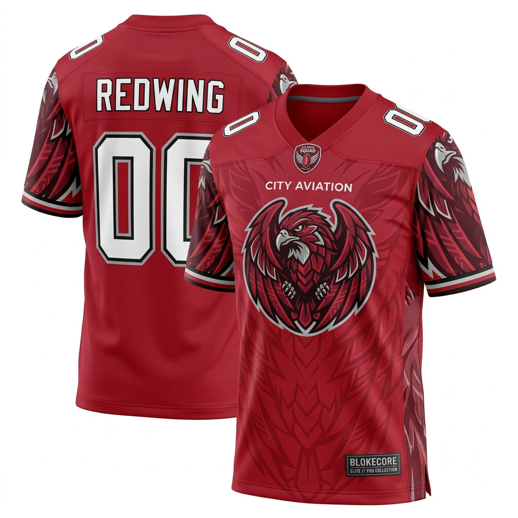 Unisex Custom Football Fan Jersey - Stitched Breathable Mesh Game Day Athletic Shirt
