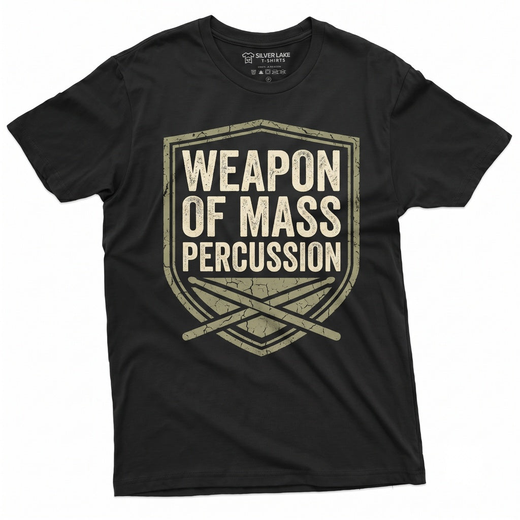 Drummer Christmas Birthday Music Band Musician Gift for Husband Dad Brother Him Uncle Unisex TShirt