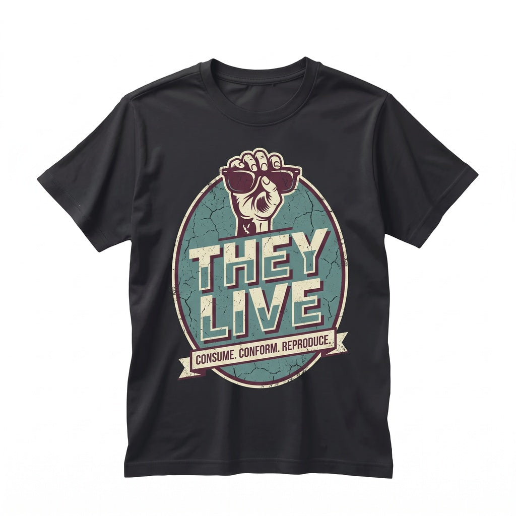 They Live John Carpenter Classic Cult Movie Alien SciFi Horror Apparel Unisex TShirt