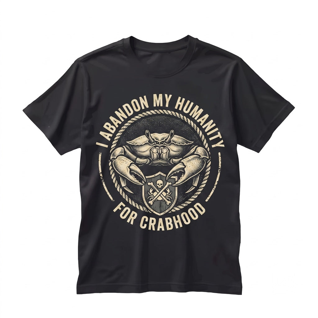 I Abandon My Humanity Crab Vintage Japanese Graphic Unisex TShirt
