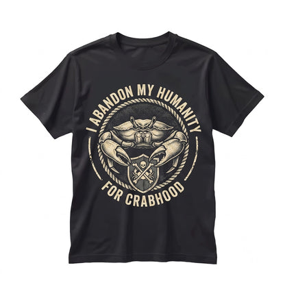 I Abandon My Humanity Crab Vintage Japanese Graphic Unisex TShirt