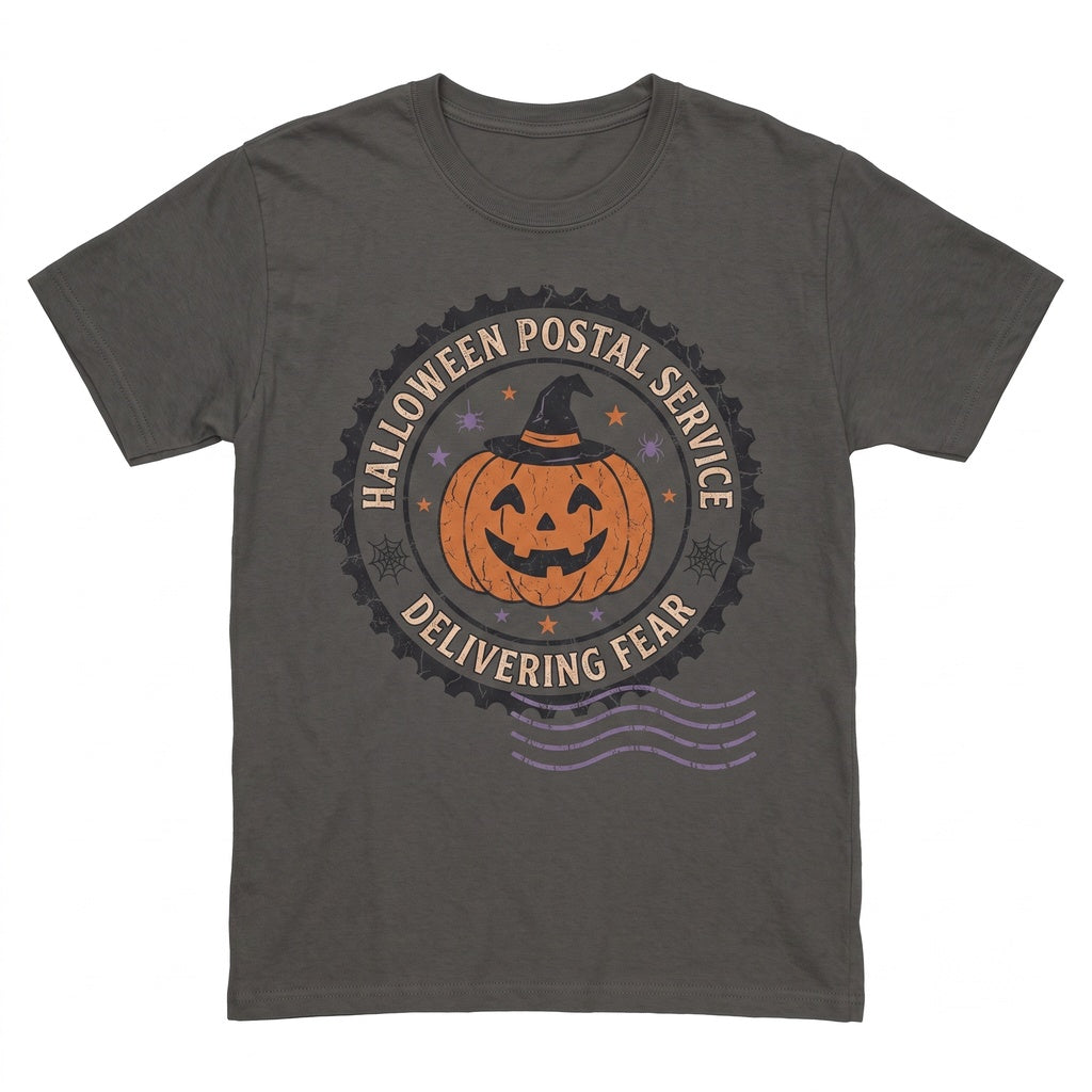 Halloween Cute Ghost Pumpkin Retro Fall Spooky Cat Graphic Apparel Unisex TShirt