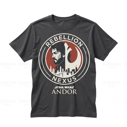 Vintage Sci-Fi Cassian Mon Mothma Rebel Spy Graphic Gift Top, Retro Space Rebellion Merchandise, Unisex TShirt