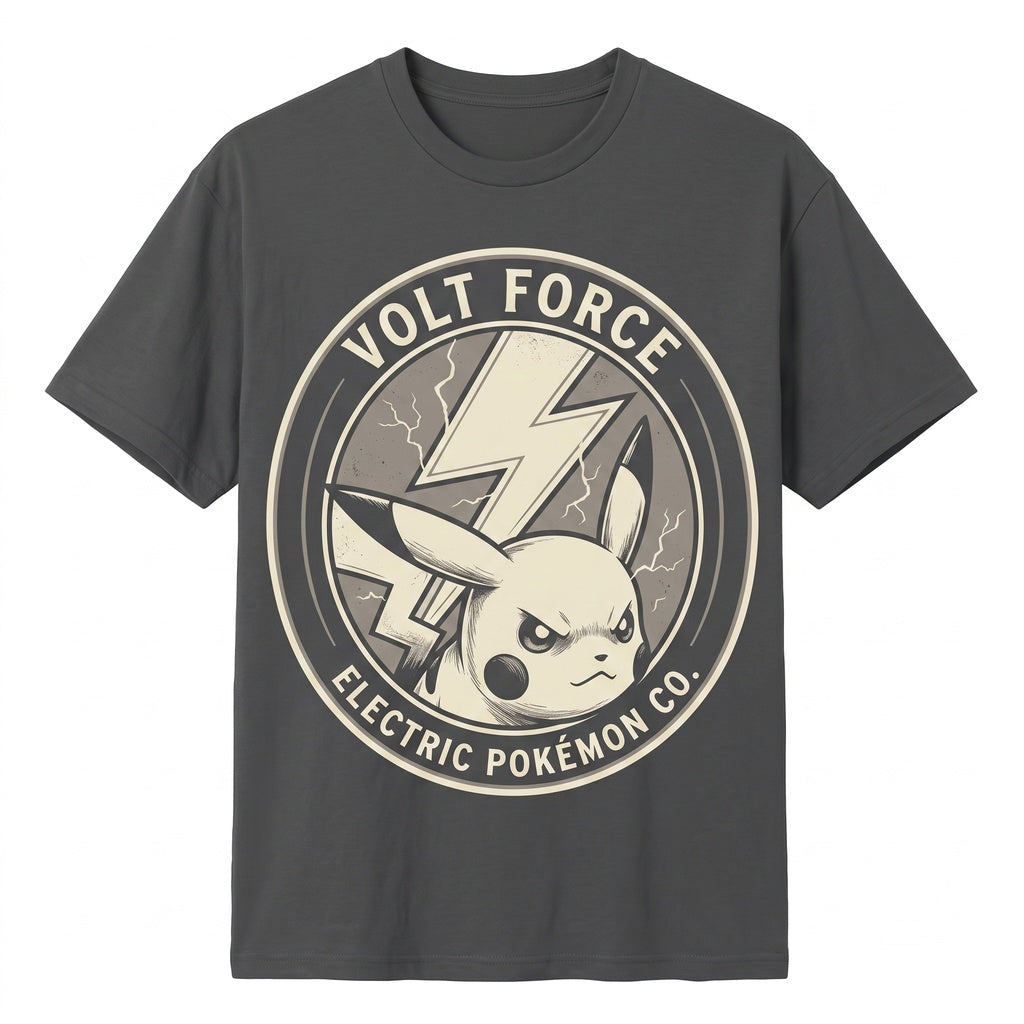 Vintage Electric Mouse Japanese Manga Graphic Retro Washed Oversized Anime Fan Gift Unisex TShirt