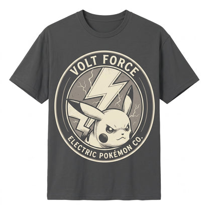 Vintage Electric Mouse Japanese Manga Graphic Retro Washed Oversized Anime Fan Gift Unisex TShirt