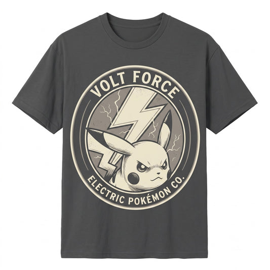 Vintage Electric Mouse Japanese Manga Graphic Retro Washed Oversized Anime Fan Gift Unisex TShirt