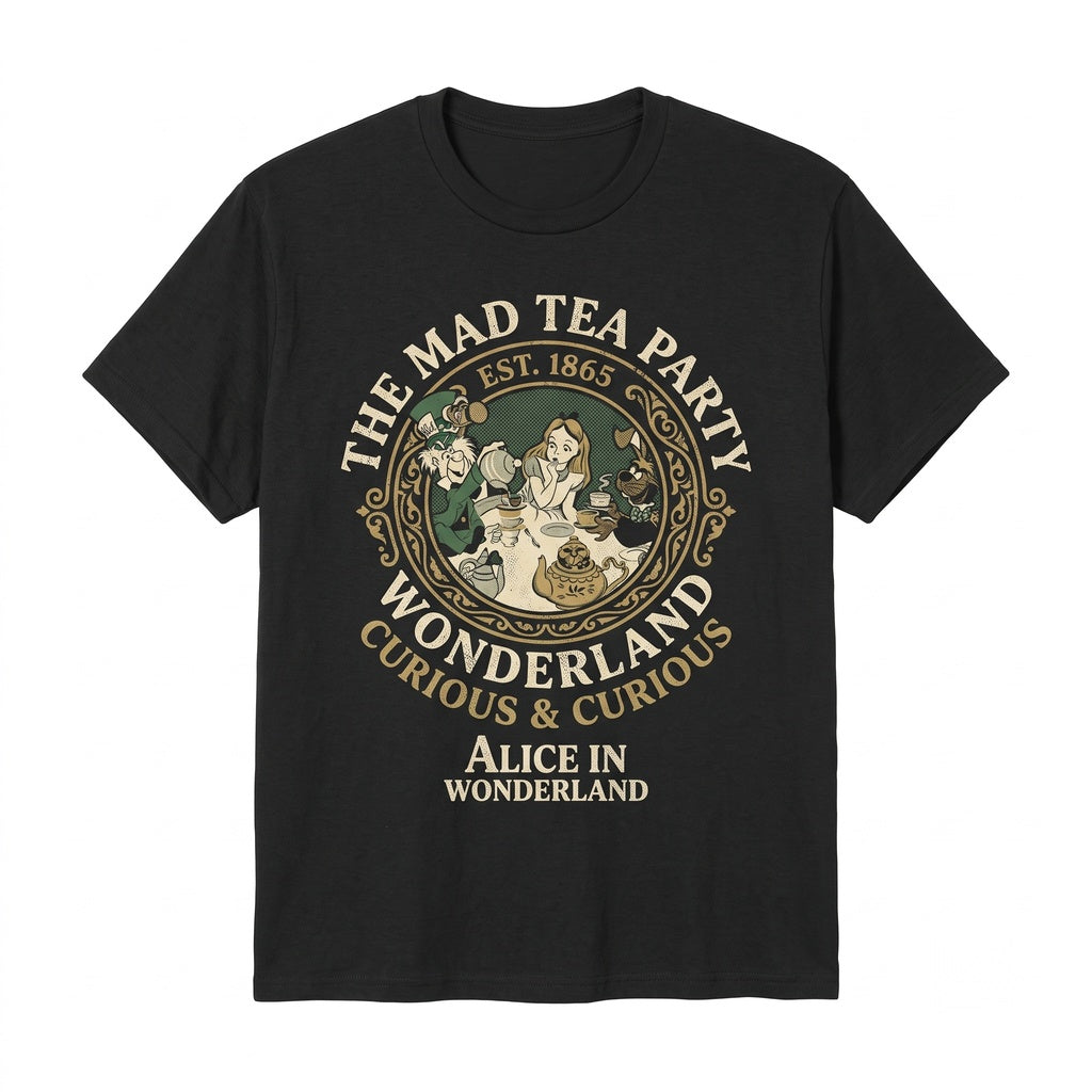 Vintage Alice In Wonderland Cheshire Cat Matching Family Apparel Top Unisex TShirt