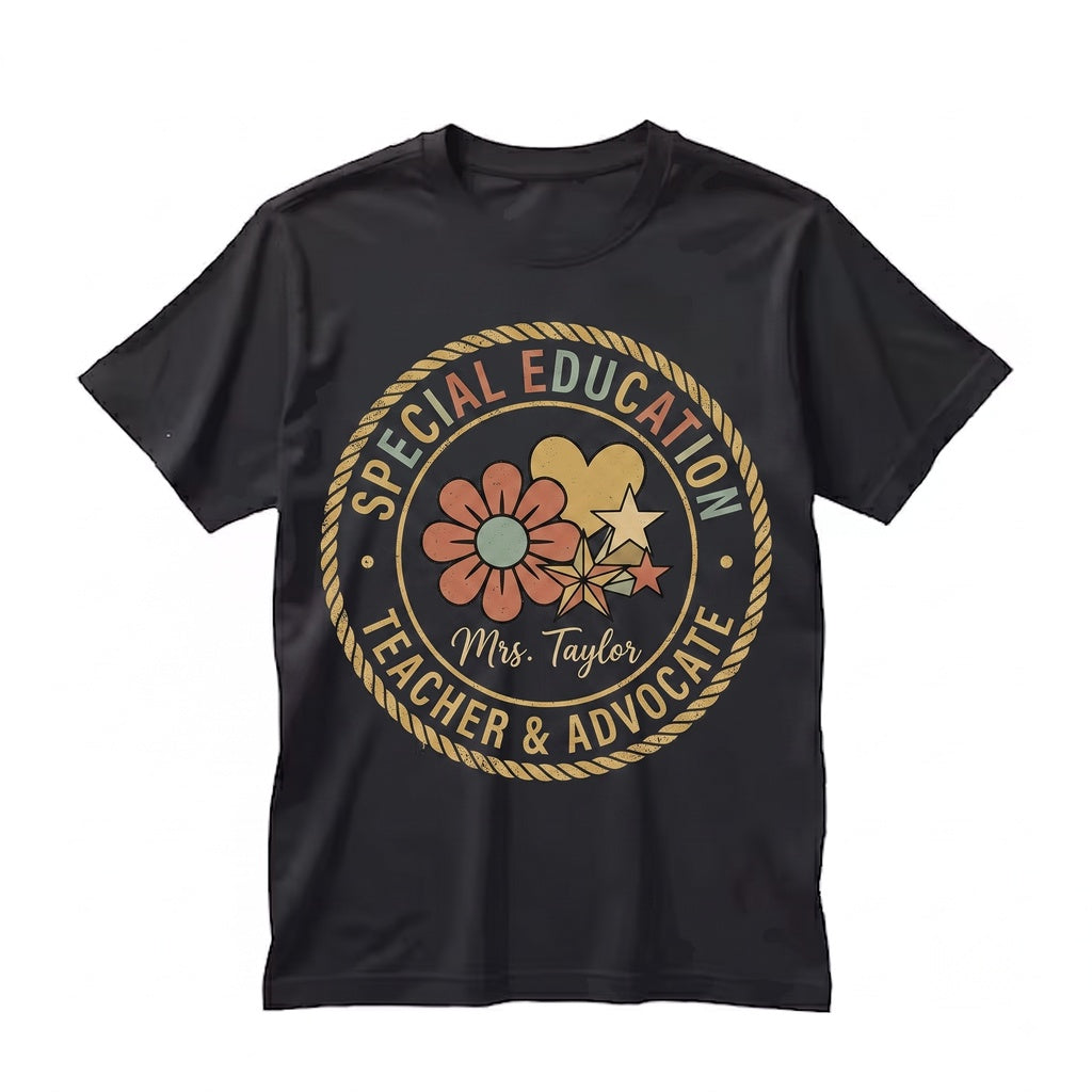 Custom Special Education Teacher First Day SPED Matching Group Colorful Cute Educator Back To School Outfit Unisex TShirt
