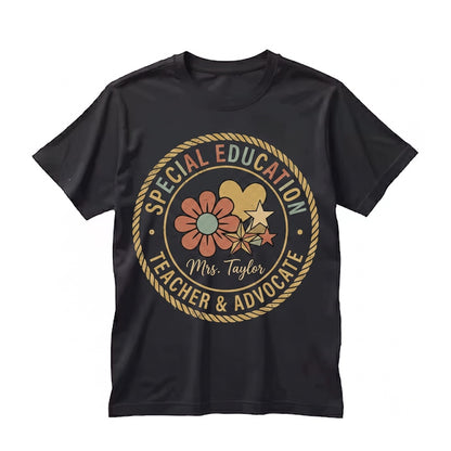 Custom Special Education Teacher First Day SPED Matching Group Colorful Cute Educator Back To School Outfit Unisex TShirt