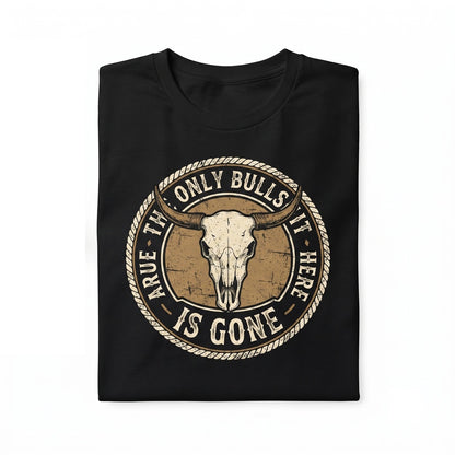 Funny Bull Sweatshirt Country Western Graphic Tee Unisex TShirt