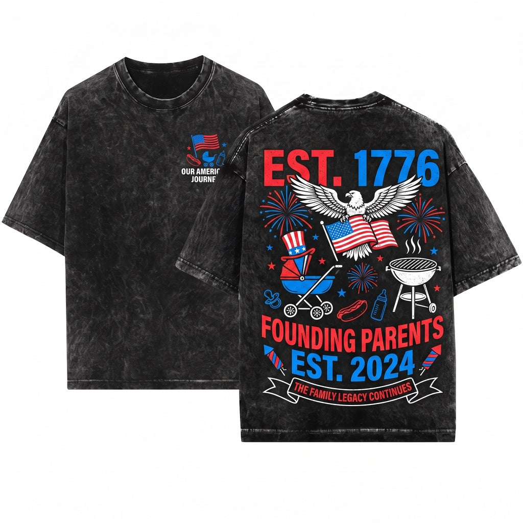 All American Pregnancy Announcement 4th Of July Expecting Parents Couple Matching Founding Father Patriotic Baby On The Way
