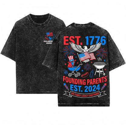All American Pregnancy Announcement 4th Of July Expecting Parents Couple Matching Founding Father Patriotic Baby On The Way