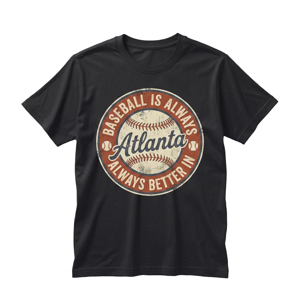 Vintage Atlanta Baseball ATL Game Day Graphic Unisex TShirt