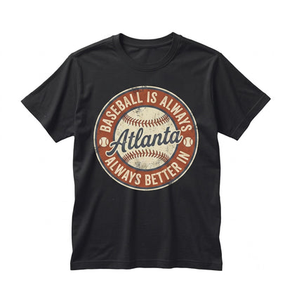 Vintage Atlanta Baseball ATL Game Day Graphic Unisex TShirt