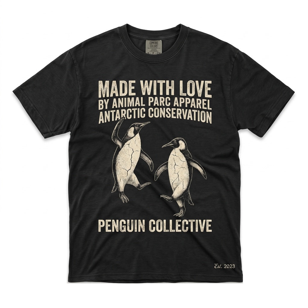 Vintage Dancing Emperor Penguin Funny Arctic Wildlife Graphic Animal Gift Unisex TShirt