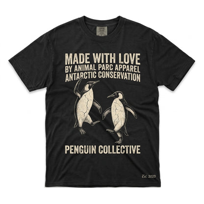 Vintage Dancing Emperor Penguin Funny Arctic Wildlife Graphic Animal Gift Unisex TShirt