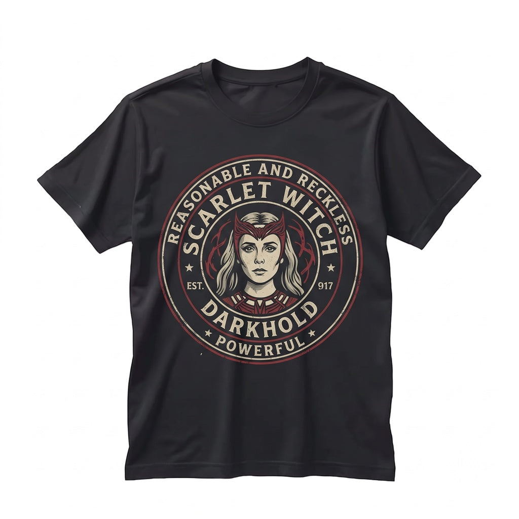 Oversized Scarlet Witch Wanda Maximoff Vintage Graphic Apparel Chaos Magic Superhero Fan Gift Unisex TShirt