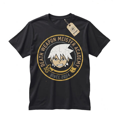 Anime Aesthetic Crona Maka Albarn Black Star Graphic Japanese Manga Cotton Jersey Short Sleeve Unisex TShirt