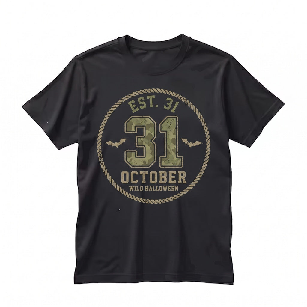 Vintage Duck Camo Halloween October 31 Fall Vibes Crewneck Unisex TShirt