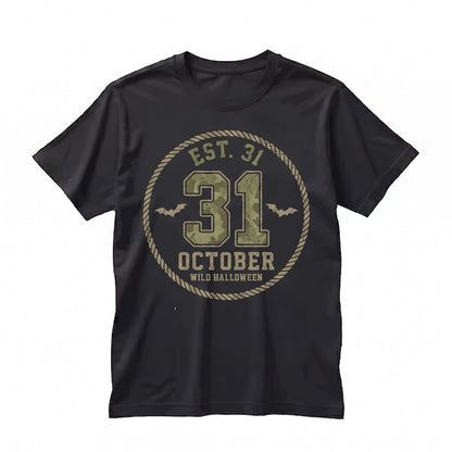 Vintage Duck Camo Halloween October 31 Fall Vibes Crewneck Unisex TShirt