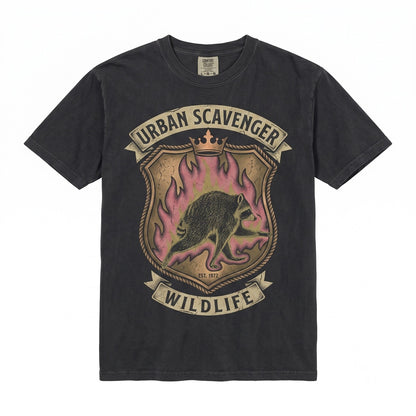 Jimothy Raccoon Pink Flame Graphic Viral Seattle Animal Top Unisex TShirt