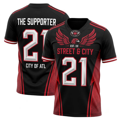 Unisex Stitched Game Day Football Fan Jersey - Breathable Lightweight Mesh Athletic Top