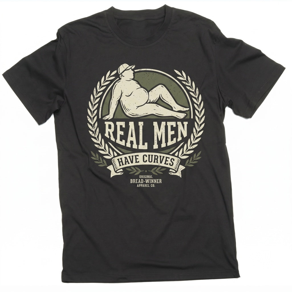 Dad Bod Real Men Have Curves Funny Joke Birthday Fathers Day Humor Gift for Him Unisex TShirt