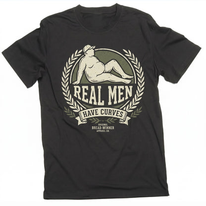 Dad Bod Real Men Have Curves Funny Joke Birthday Fathers Day Humor Gift for Him Unisex TShirt