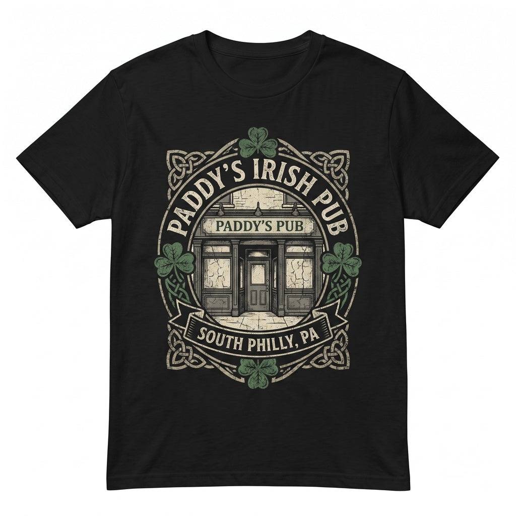 Paddys Irish Pub Comedy TV Series Stainless Steel Liquor Flask Novelty Drinkware Unisex TShirt