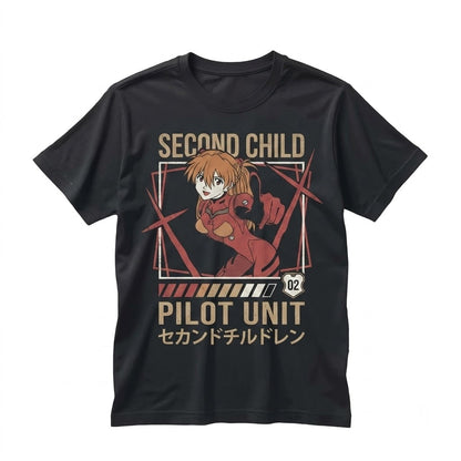 Retro Japanese Anime Cyberpunk Mecha Graphic Cotton Crewneck Unisex TShirt