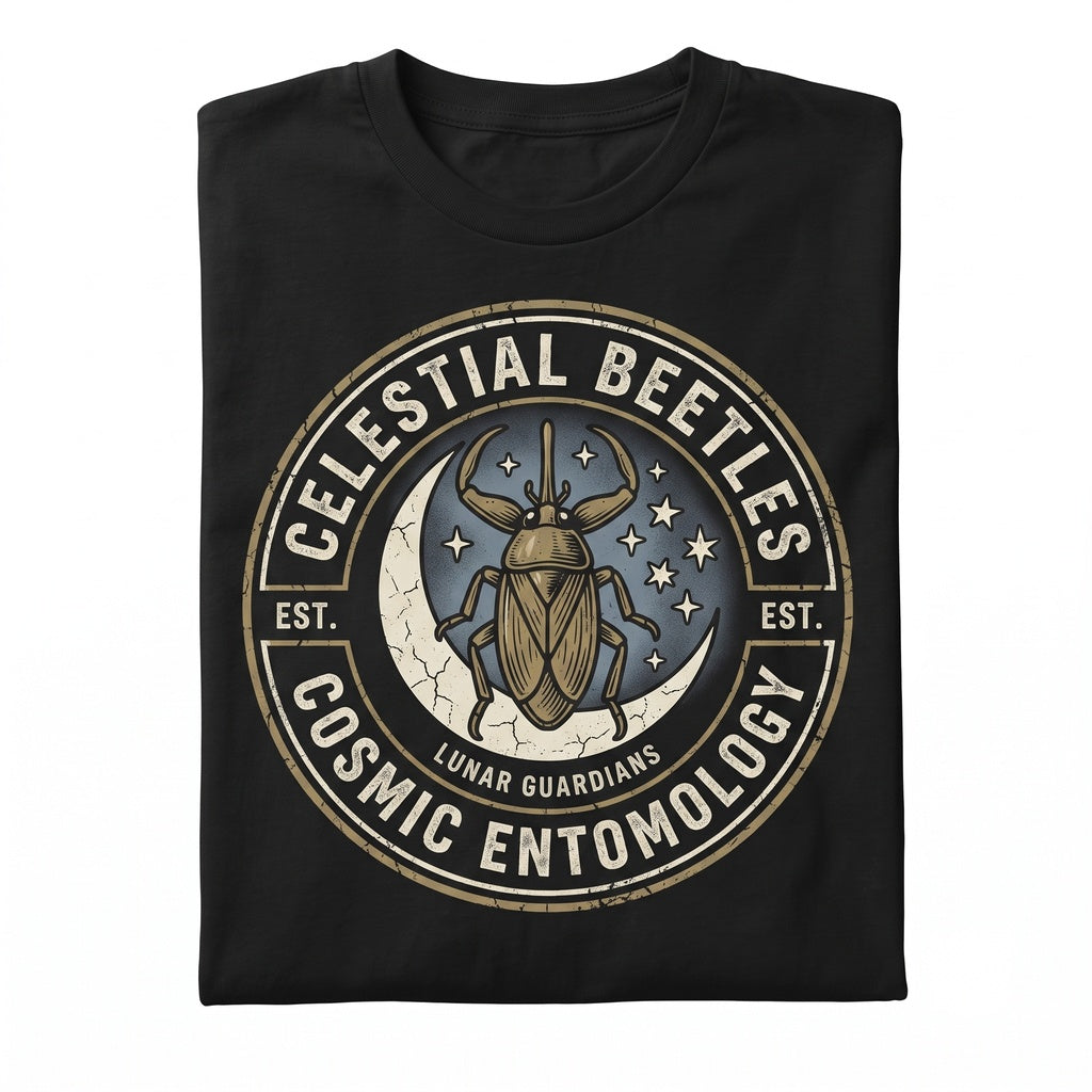Three Giant Water Bug Retro Insect Moon Graphic Vintage Wildlife Nature Lover Gift Unisex TShirt