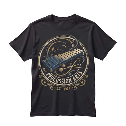 Blue Gold Xylophone Musical Instrument Graphic Percussion Unisex TShirt