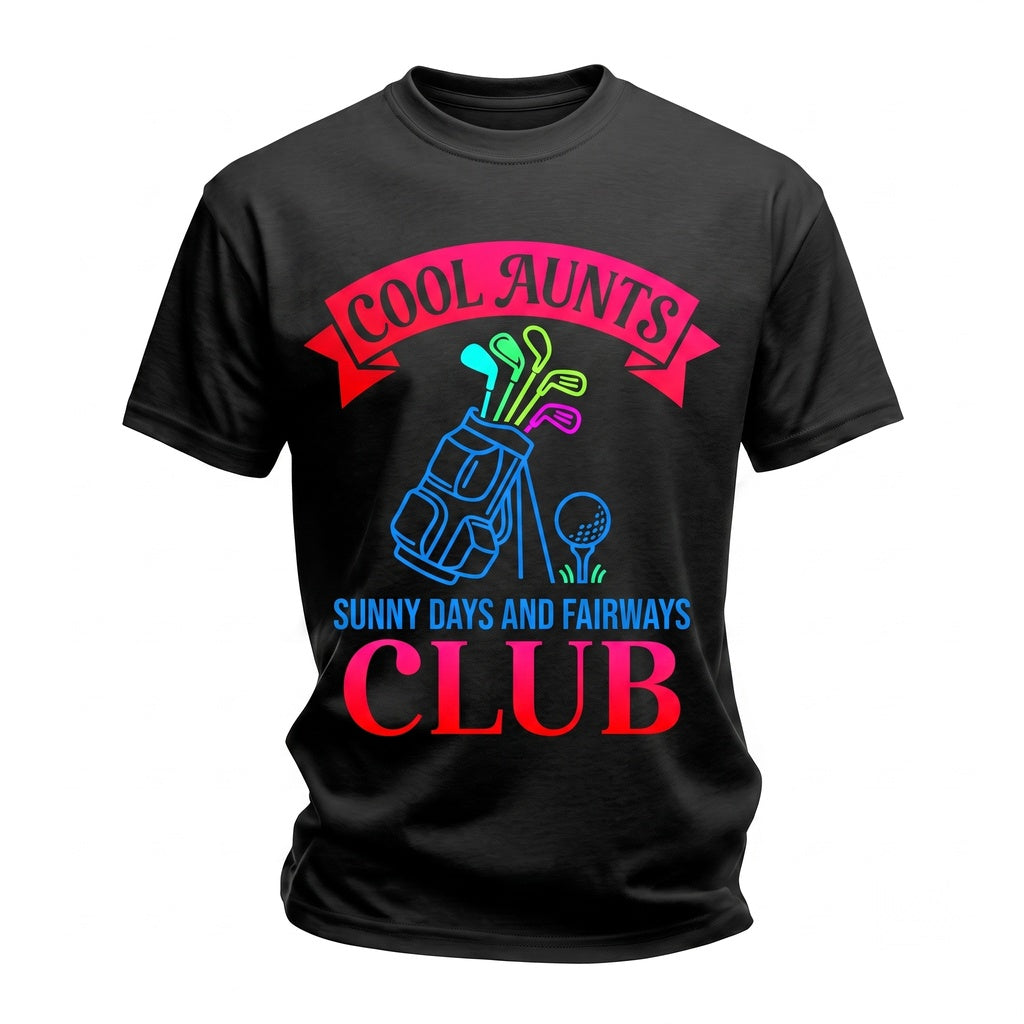 Cool Golf Aunt Funny Summer Cute Matching Family Gift Unisex TShirt