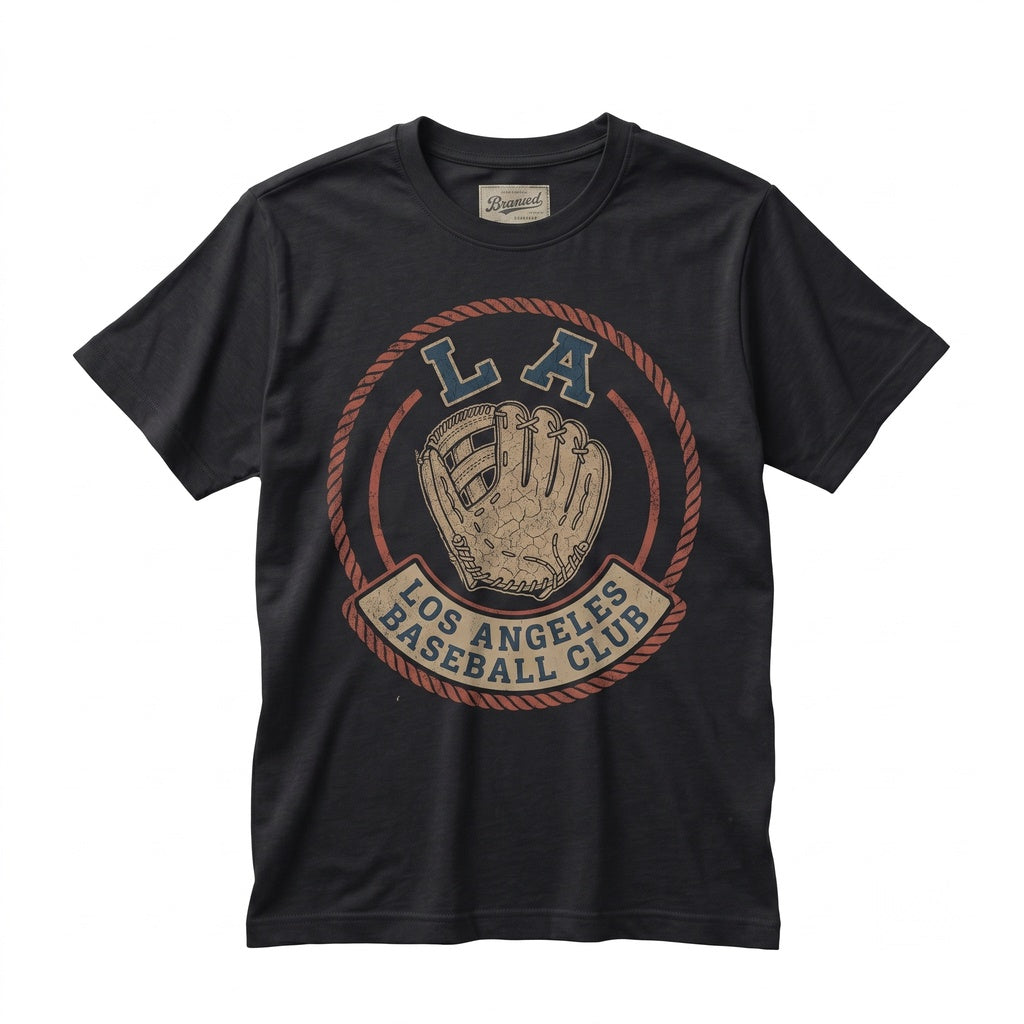 Los Angeles Baseball Fan Game Day Graphic Minimalist California Sports Apparel Unisex TShirt